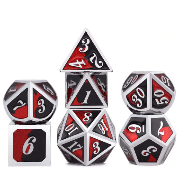 Cool New Metal Dice Multi-faceted Set Board Game - Image 9