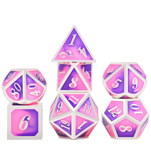 Cool New Metal Dice Multi-faceted Set Board Game - Image 6