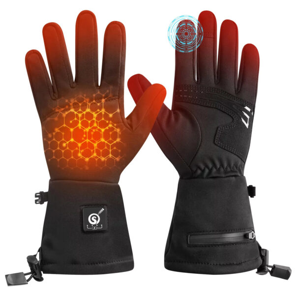 Winter Motorcycle Fashionable USB Heating Snowboarding Gloves Waterproof Windproof Touch-Screen Features Skiing - Image 5